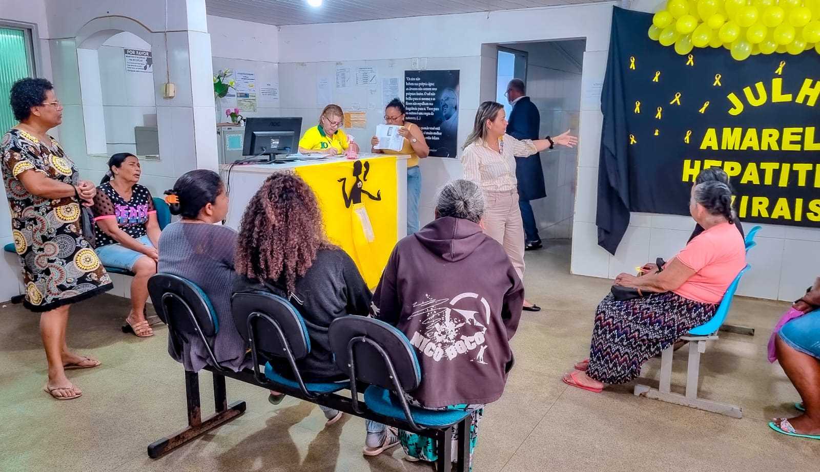 Camacã/Julho Amarelo: PSF Dr. Jaquisson de Deus II realiza campanha de conscientização contra as Hepatites Virais 
